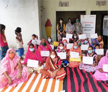 Aspiring entrepreneurs workshop for underprivileged women at Bassi