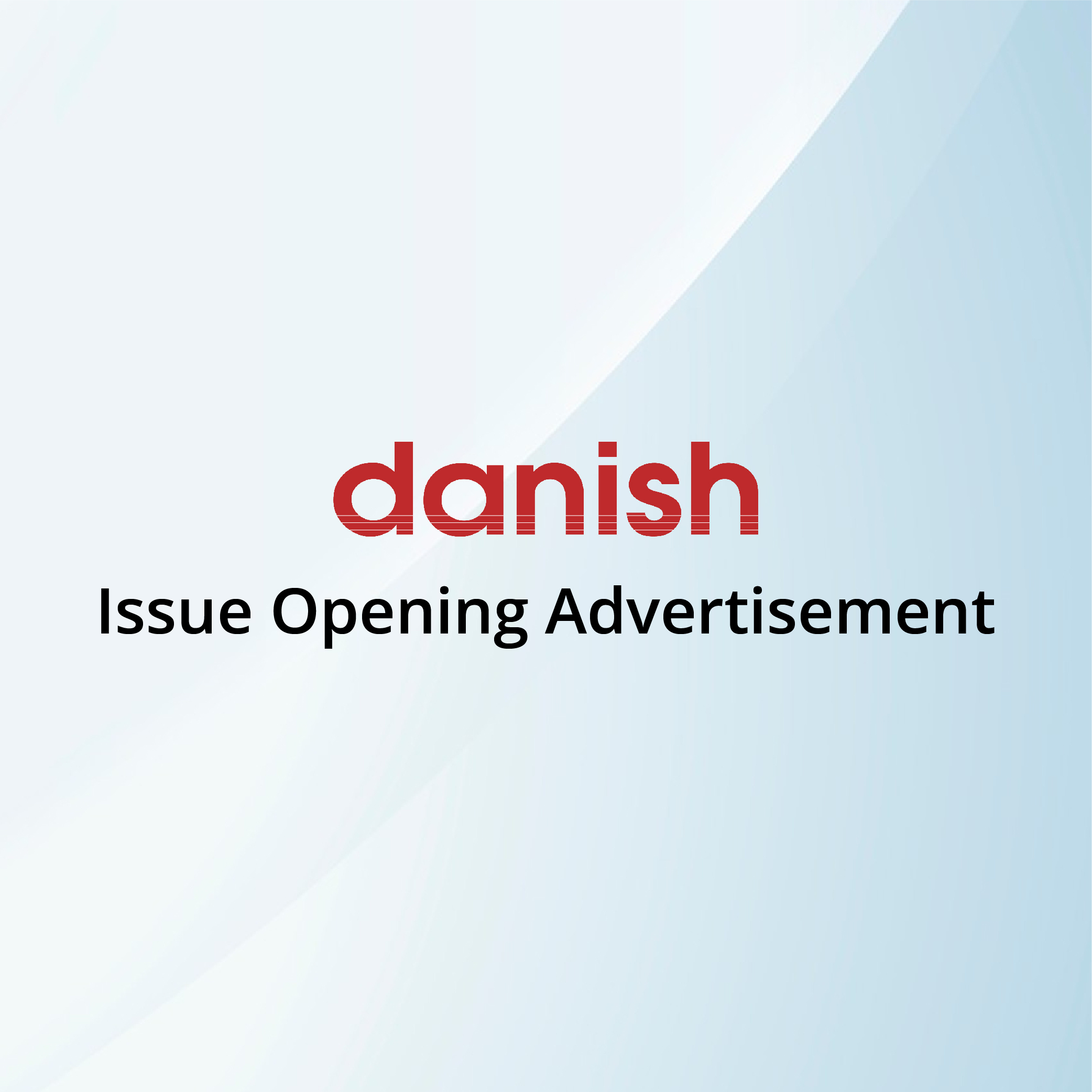Issue Opening Advertisement