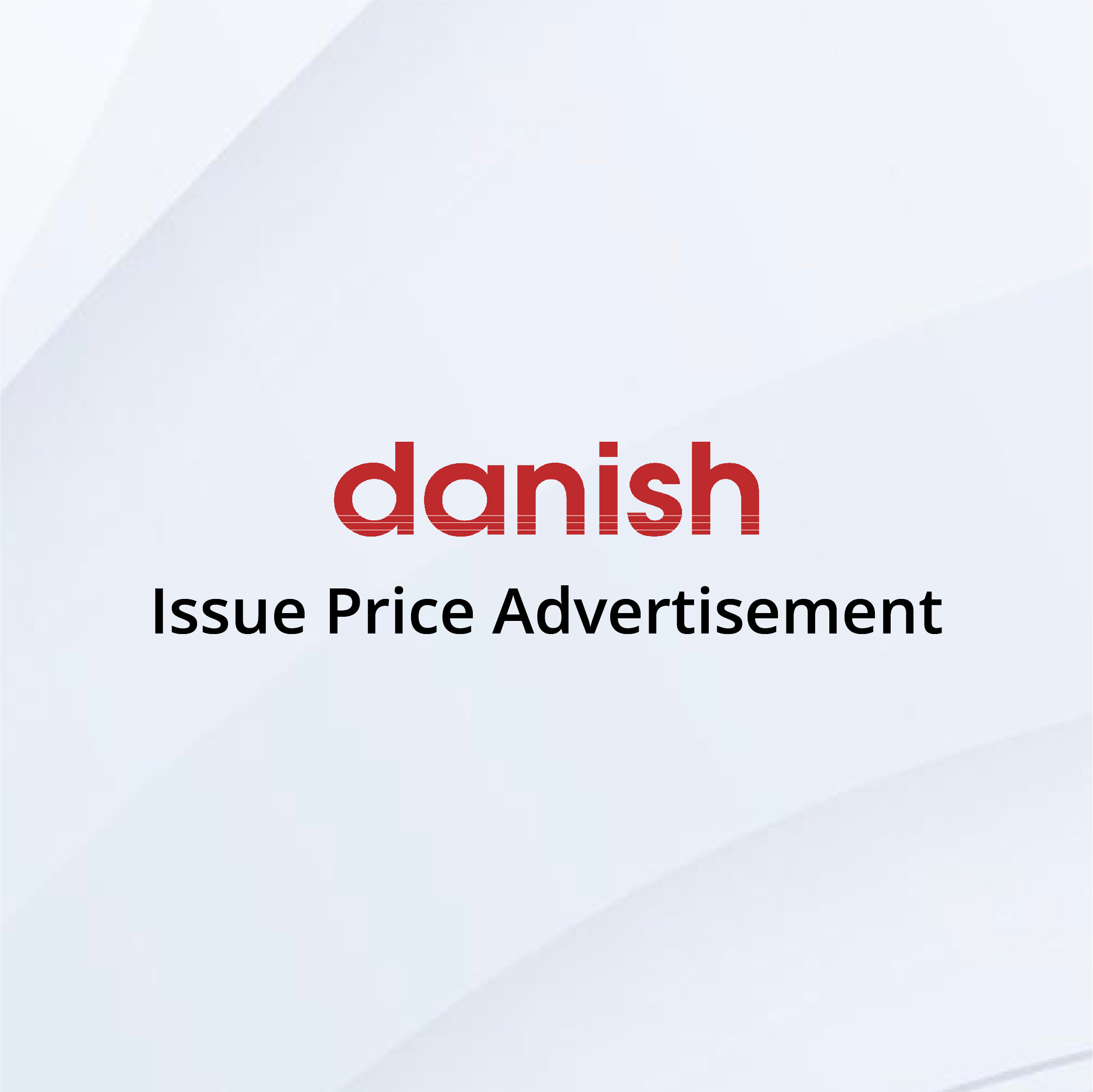 Issue Price Advertisement