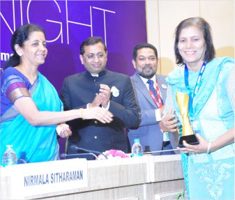 National Award for Export Excellence from Union Minister Smt. Nirmala Sitharaman