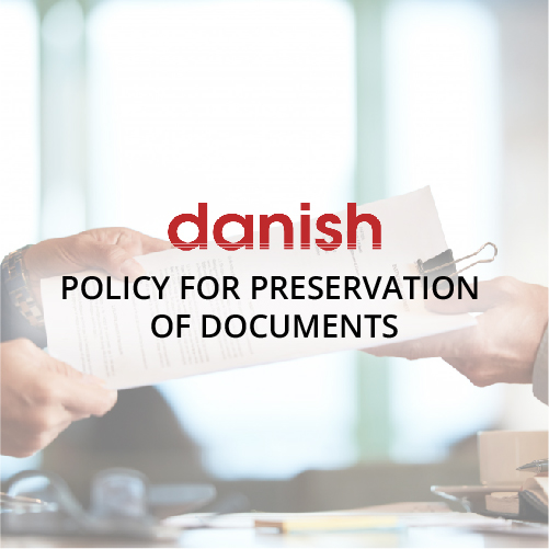 POLICY FOR PRESERVATION OF DOCUMENTS
