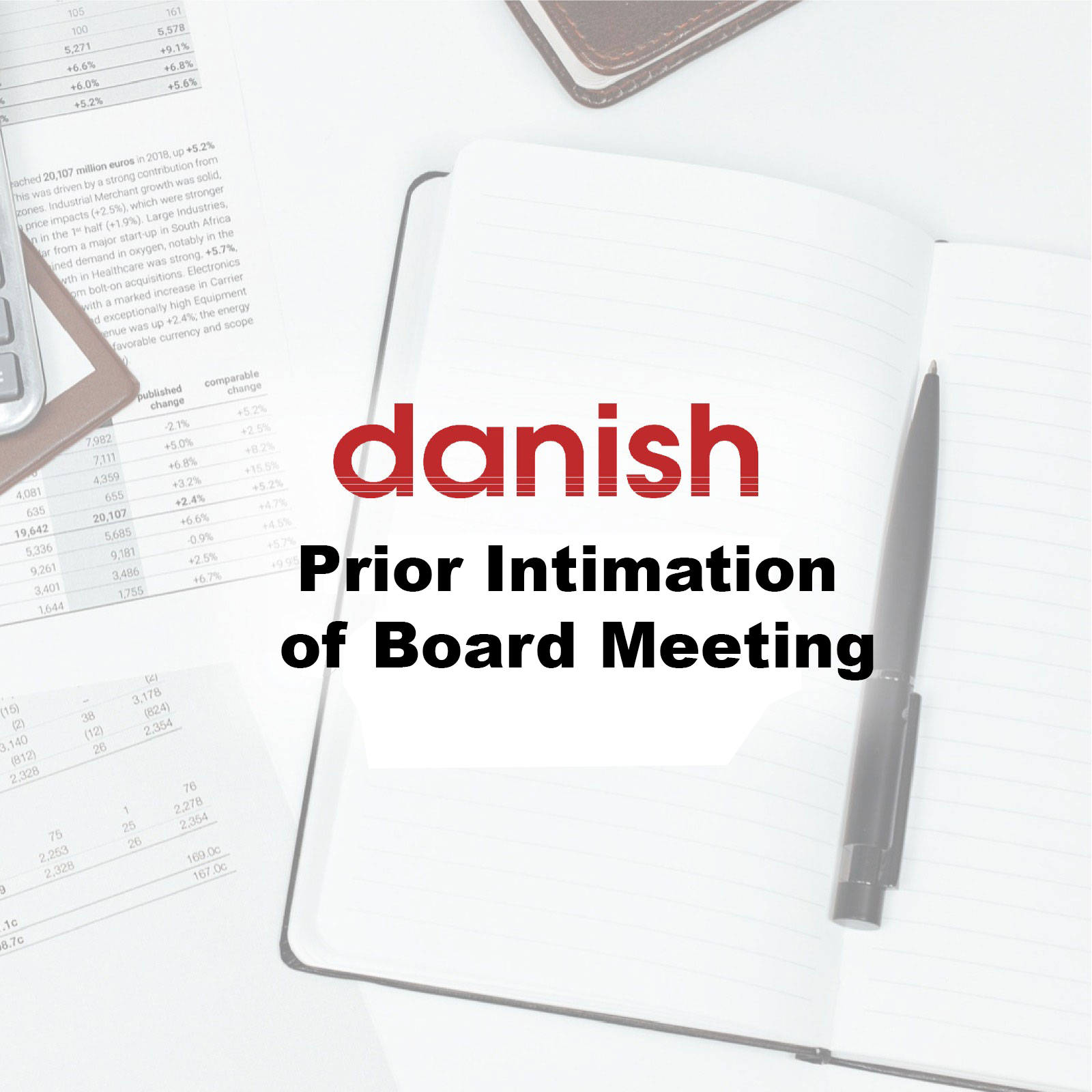 Prior Intimation of Board Meeting